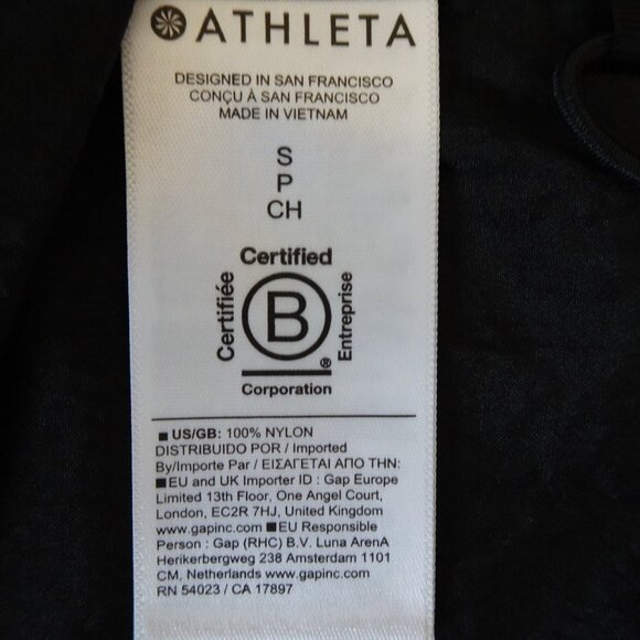 Athleta Lunar Sheen Shirt Top Women's Size S Black Shacket Overshirt Activewear - Picture 11 of 12